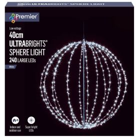 Sphere Light 240 LEDs - White 40cm